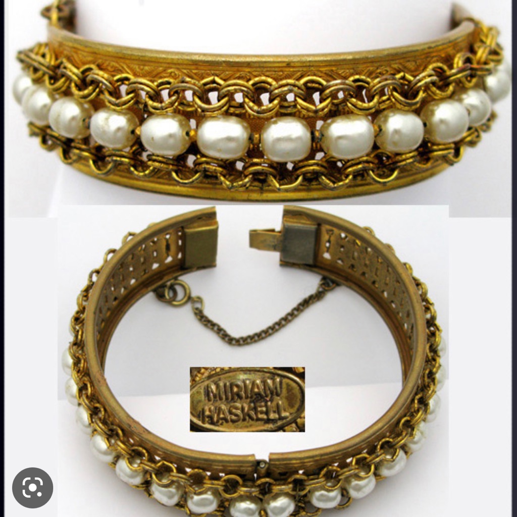 Miriam Haskell Pearl Bracelet Vintage Treasures Vintage Miriam Clasp Broke